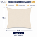 Toldo Vela Performance 320GR  10×10