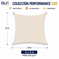 Toldo Vela Performance 320GR  3×3 m