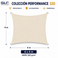 Toldo Vela Performance 320GR 4×4 m