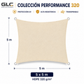 Toldo Vela Performance 320GR  5×5 m