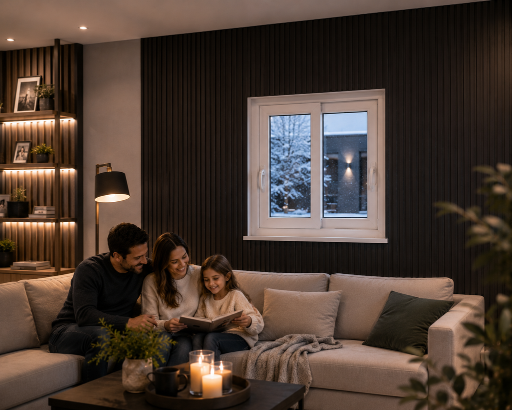 Ventana Corredera PVC Blanca 120x100cm (Ancho 120 × Alto 100 cm) | Termopanel 4/10/4