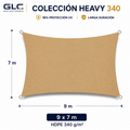 Toldo Vela Heavy 340GR  9x7 m