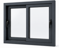 Ventana Corredera PVC Línea Europea Antracita 150×100 cm (Ancho: 150 cm × Alto: 100 cm) | Termopanel 4/10/4