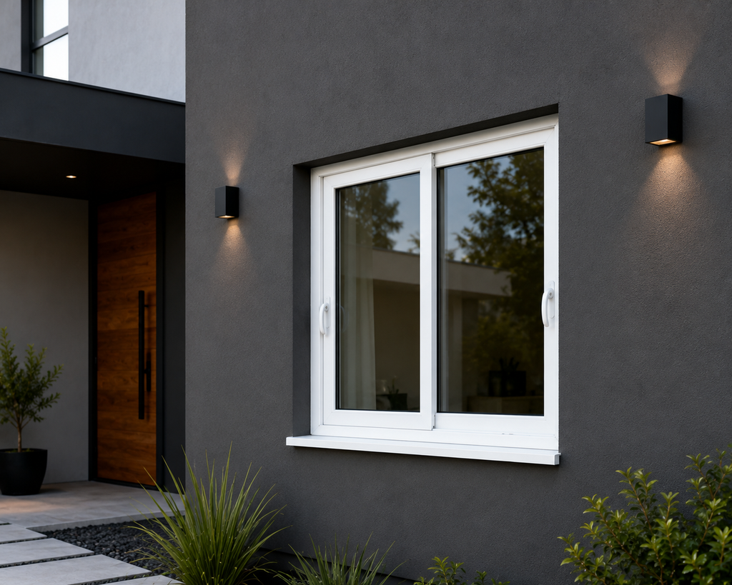 Ventana Corredera PVC Blanca 120x100cm (Ancho 120 × Alto 100 cm) | Termopanel 4/10/4